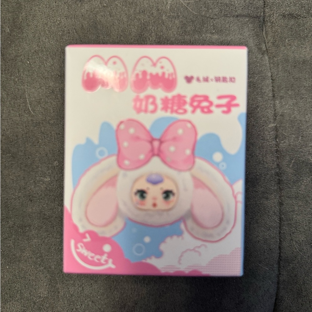 Cute Pink and White Bunny Plush Toy